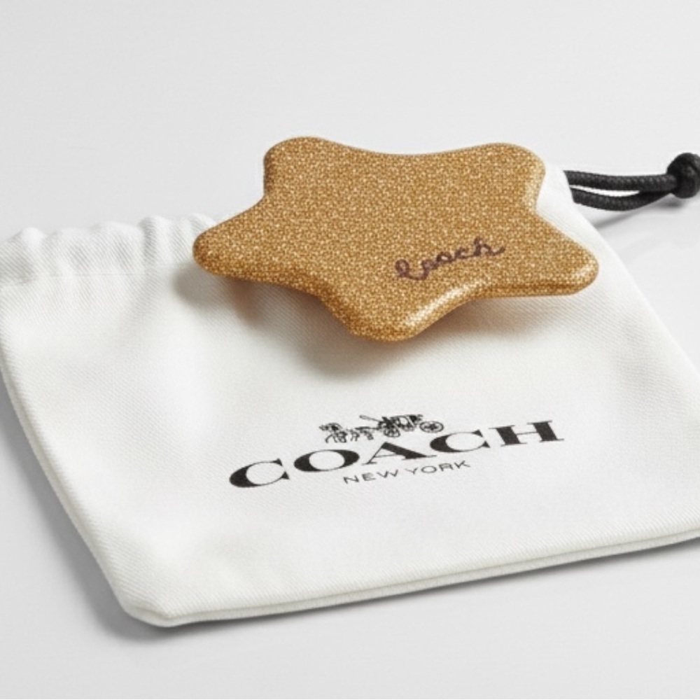 COACH Lip Card Case & Glitter Star Compact  Mirror (NWT) - Picture 4 of 5